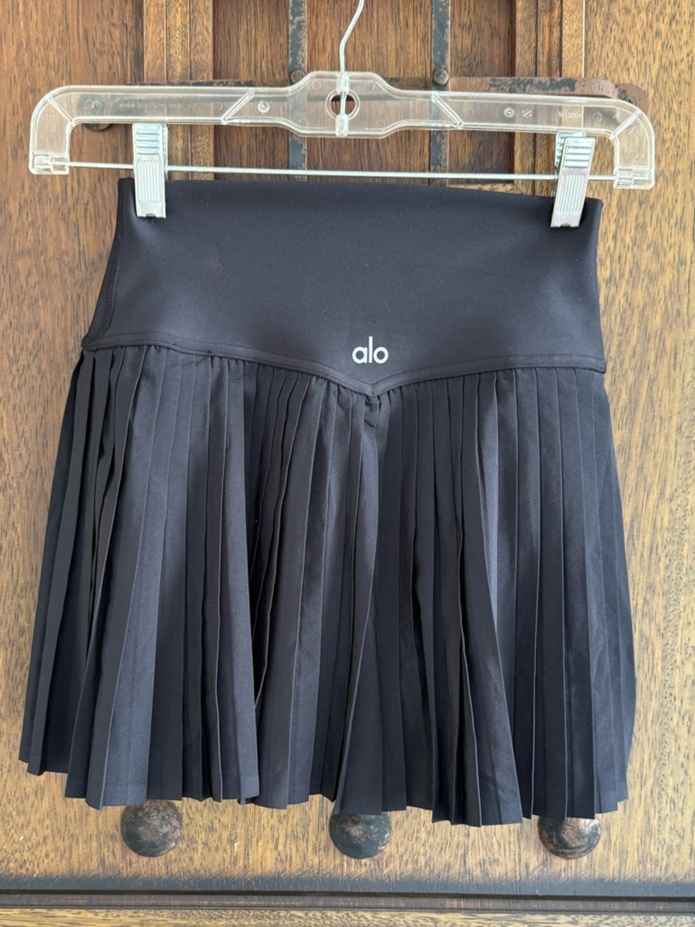 ALO Yoga Black Pleated Mini Skirt Size XS